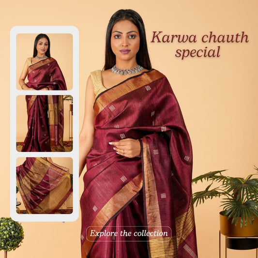 Elegant Sarees For Karva Chauth