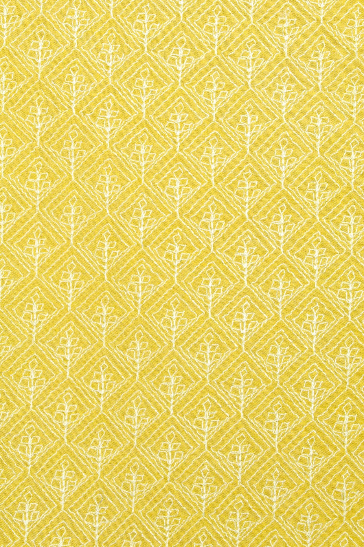 Yellow Munga silk  Fabric