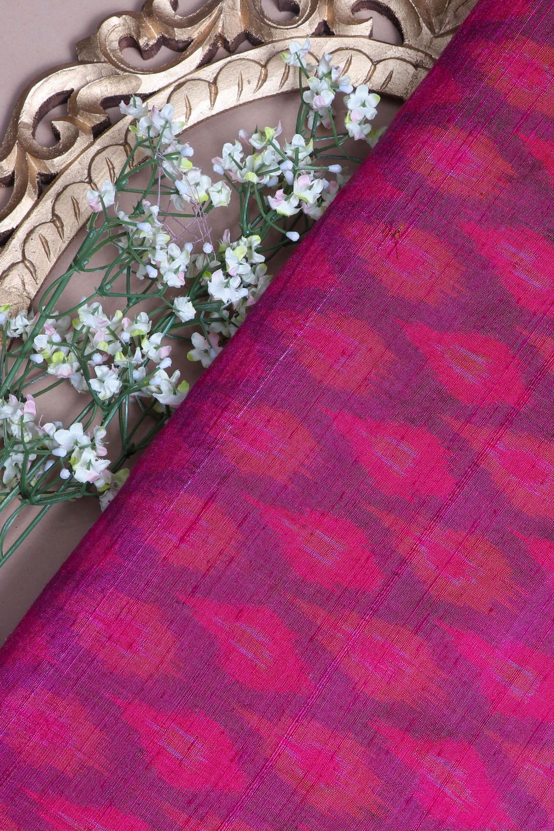Purple Patola Silk Fabric